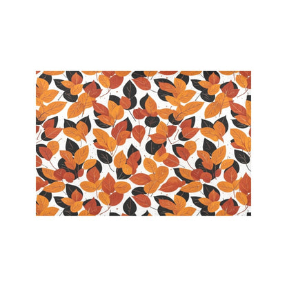 Red Autumn Table Placemat (set of 6) Placemats 12" x 18" (Set of 6) DeRose Seasonal