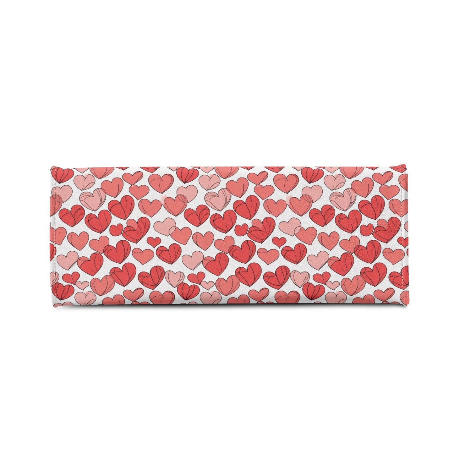 Red Hearts Luxury Women Leather Handbag (3 sizes) - DeRose Seasonal