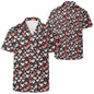 Red Hearts Men's Casual Hawaiian Shirt - DeRose Seasonal
