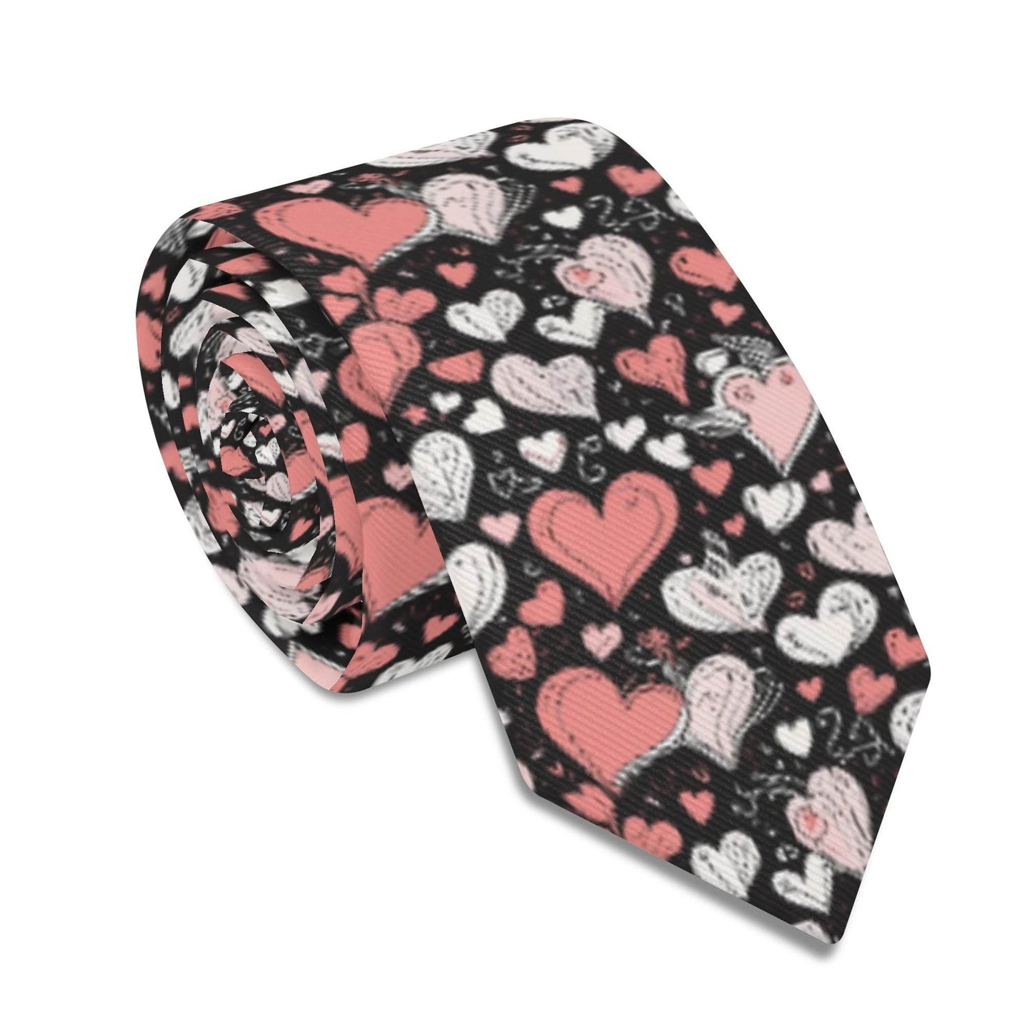 Red Hearts Men's Necktie - DeRose Seasonal