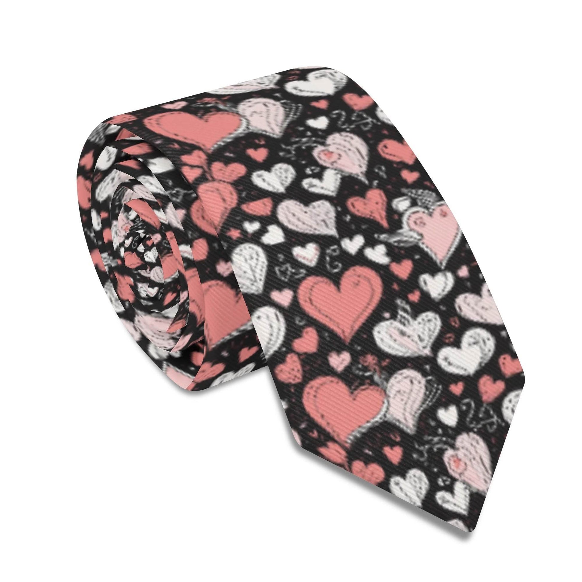 Red Hearts Men's Necktie - DeRose Seasonal