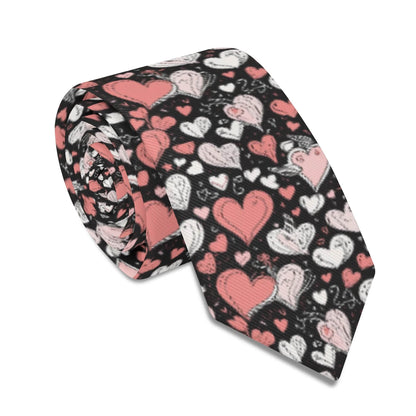 Red Hearts Men's Necktie - DeRose Seasonal