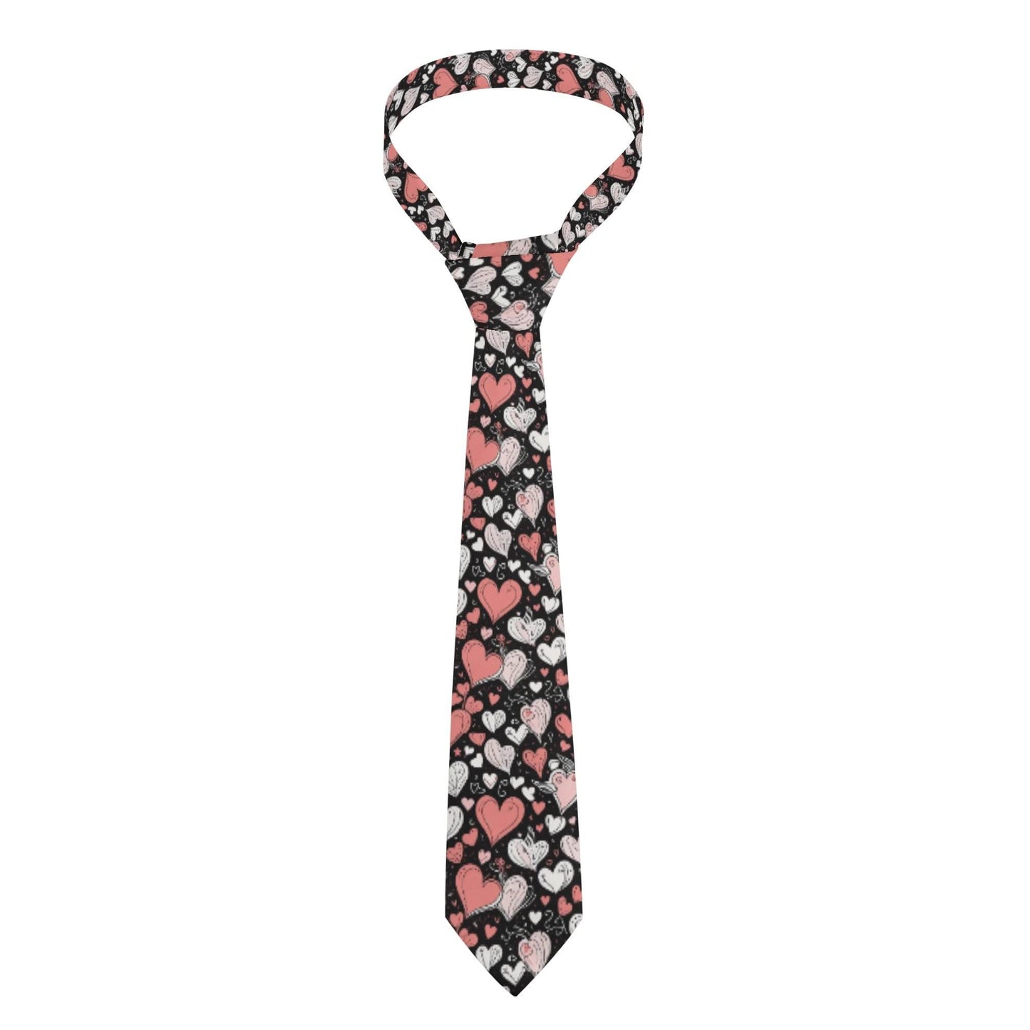 Red Hearts Men's Necktie - DeRose Seasonal