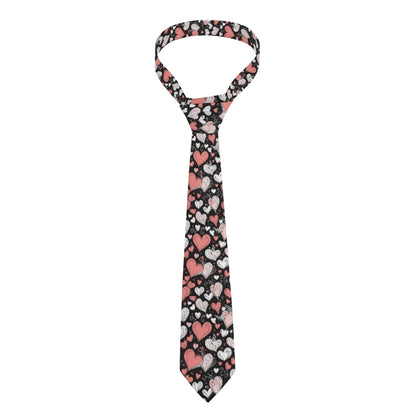 Red Hearts Men's Necktie - DeRose Seasonal