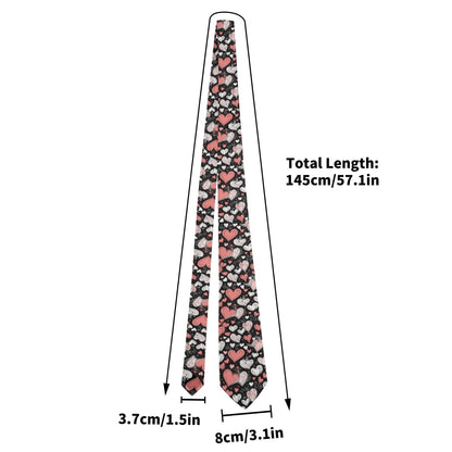 Red Hearts Men's Necktie - DeRose Seasonal