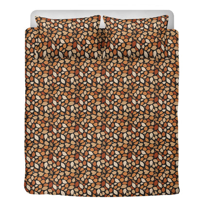 Red Leaves 3 Pcs Beddings - DeRose Seasonal