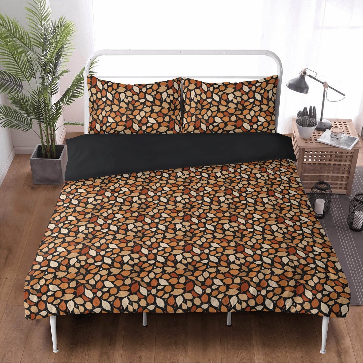 Red Leaves 3 Pcs Beddings - DeRose Seasonal