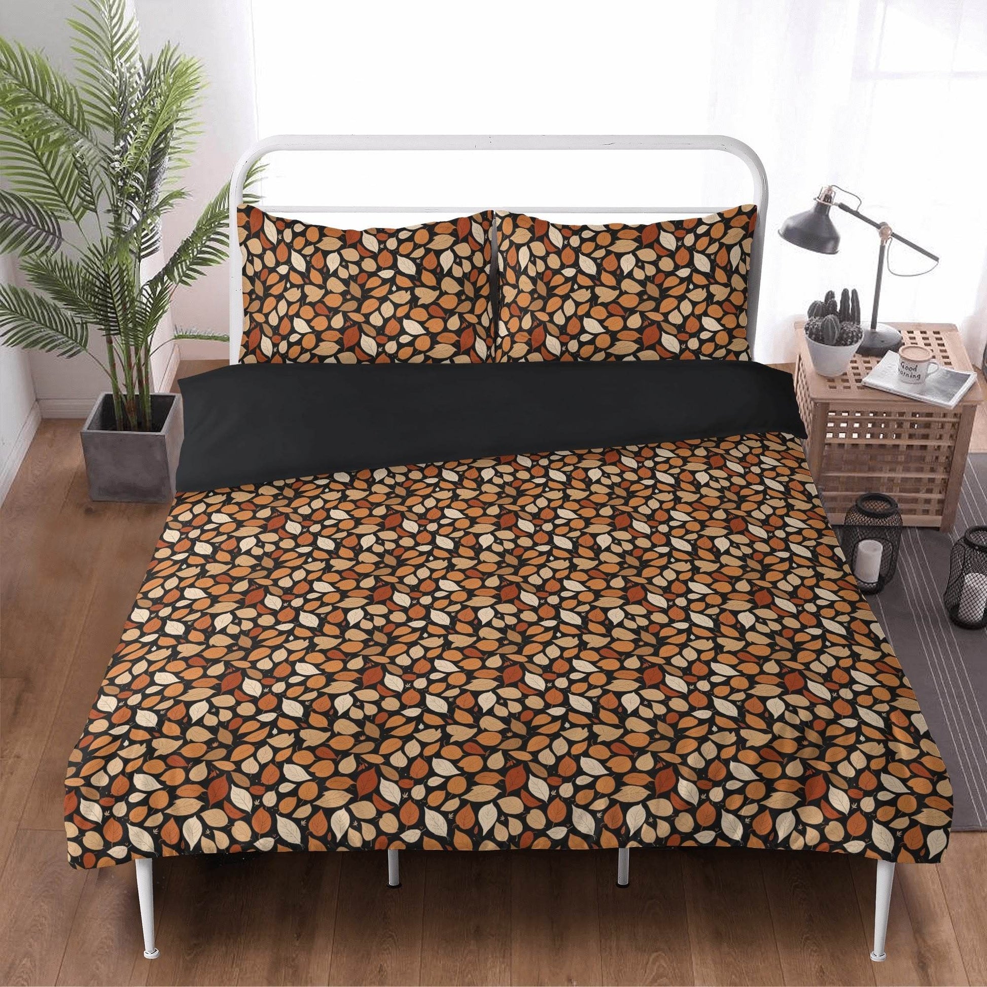 Red Leaves 3 Pcs Beddings - DeRose Seasonal