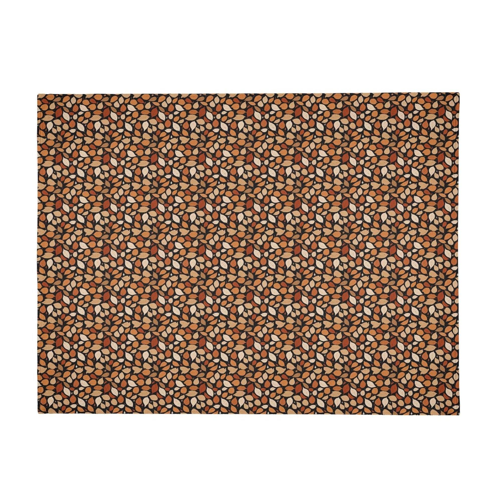 Red Leaves Flannel Breathable Blanket 4 Sizes - DeRose Seasonal