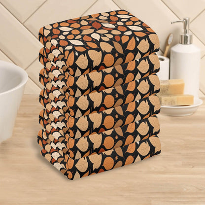 Red Leaves Hand Towels (6 Pcs) - DeRose Seasonal
