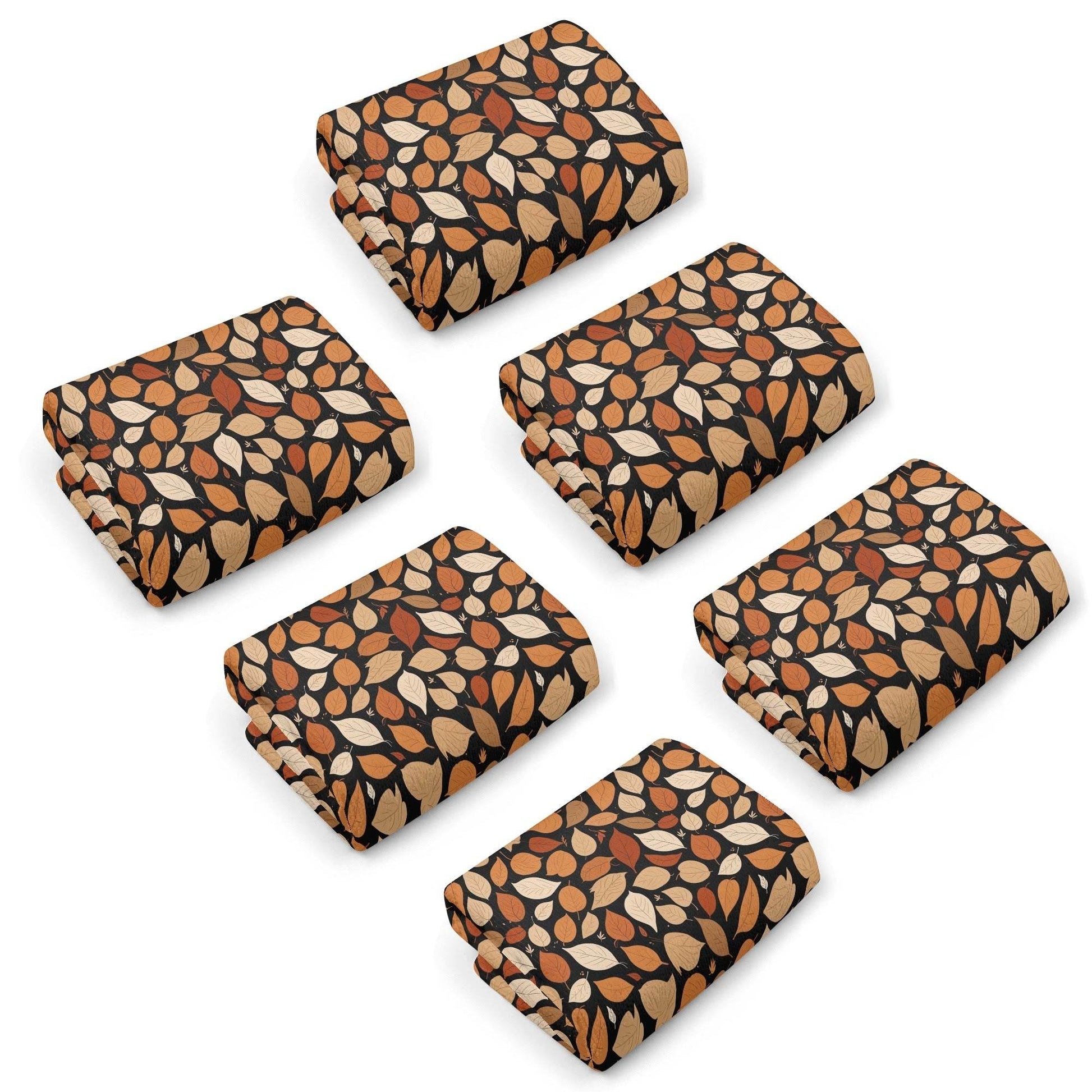 Red Leaves Hand Towels (6 Pcs) - DeRose Seasonal