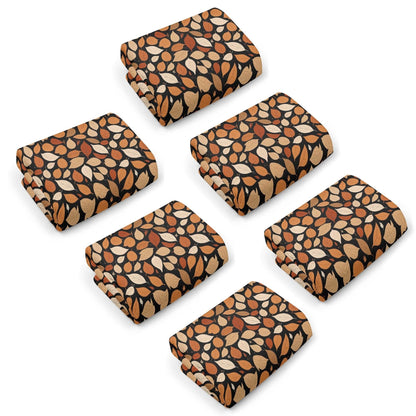 Red Leaves Hand Towels (6 Pcs) - DeRose Seasonal