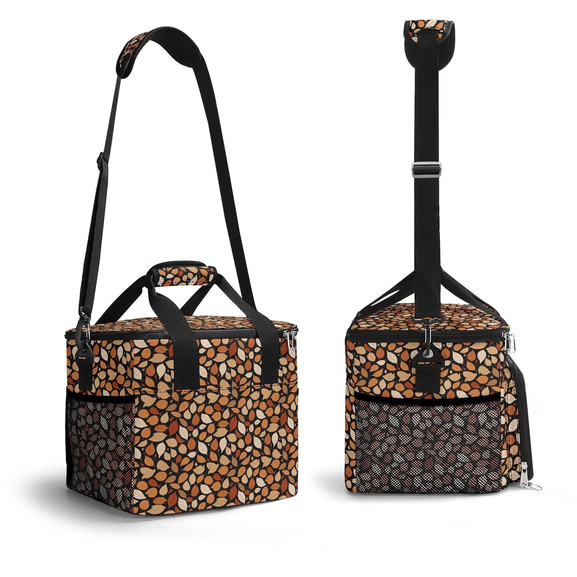 Red Leaves Insulated Leakproof Cooler Bag Lunch Box - DeRose Seasonal