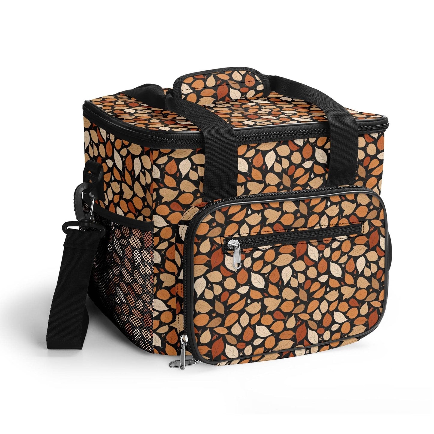 Red Leaves Insulated Leakproof Cooler Bag Lunch Box - DeRose Seasonal