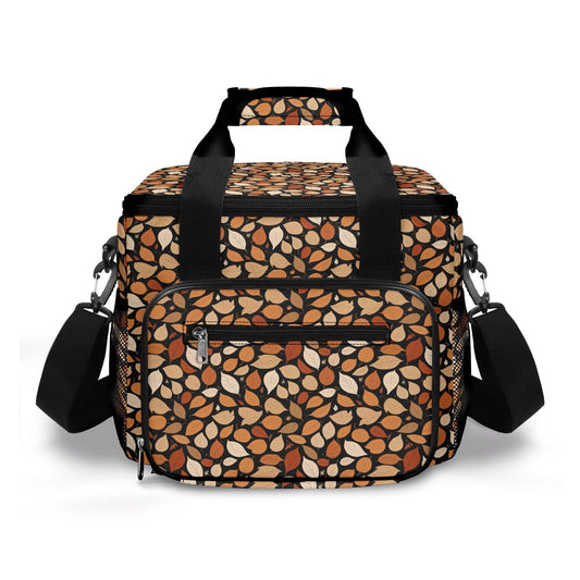 Red Leaves Insulated Leakproof Cooler Bag Lunch Box - DeRose Seasonal