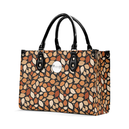 Red Leaves Luxury Women Leather Handbag (3 sizes) - DeRose Seasonal