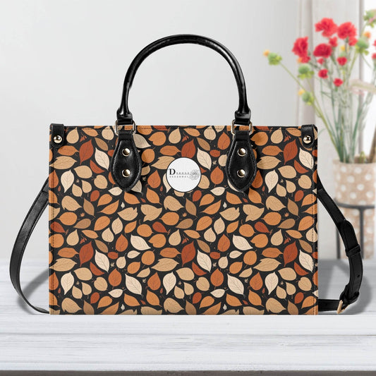 Red Leaves Luxury Women Leather Handbag (3 sizes) - DeRose Seasonal