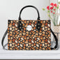 Red Leaves Luxury Women Leather Handbag (3 sizes) - DeRose Seasonal