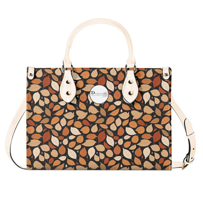 Red Leaves Luxury Women Leather Handbag (3 sizes) - DeRose Seasonal