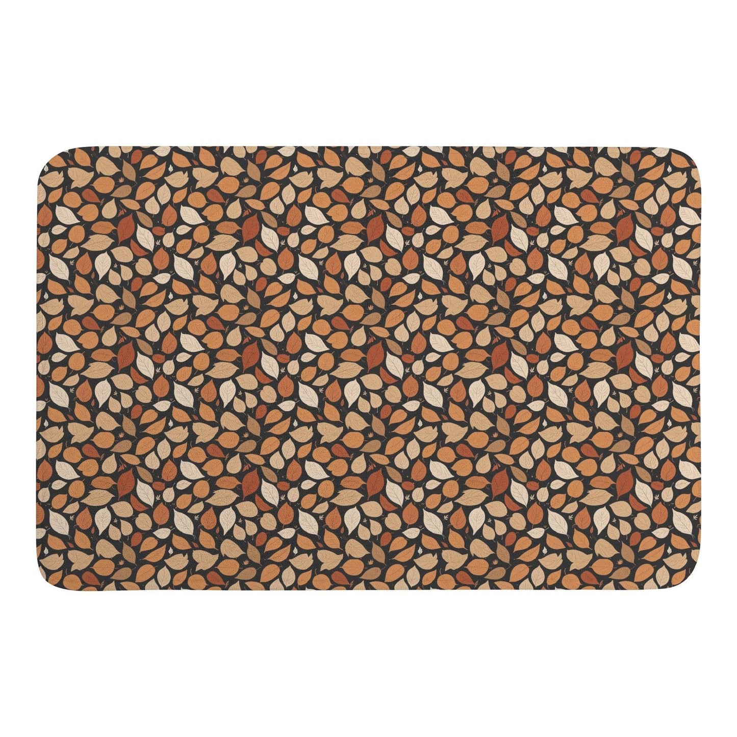 Red Leaves Plush Indoor Doormat - DeRose Seasonal