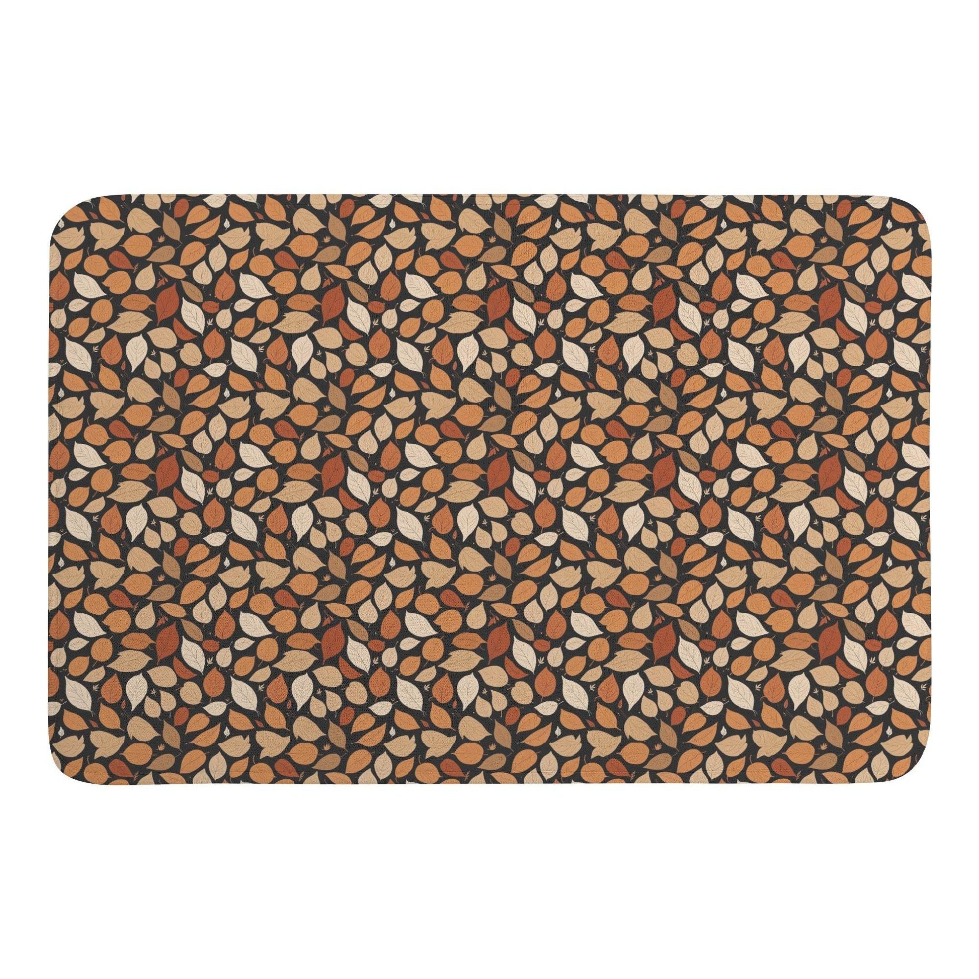 Red Leaves Plush Indoor Doormat - DeRose Seasonal