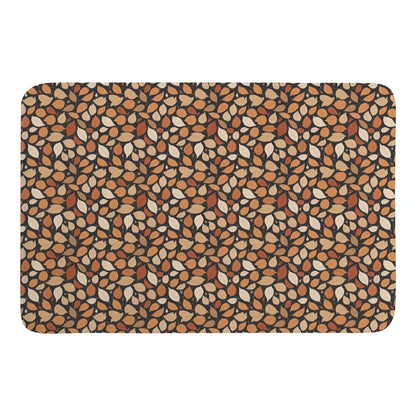 Red Leaves Plush Indoor Doormat - DeRose Seasonal
