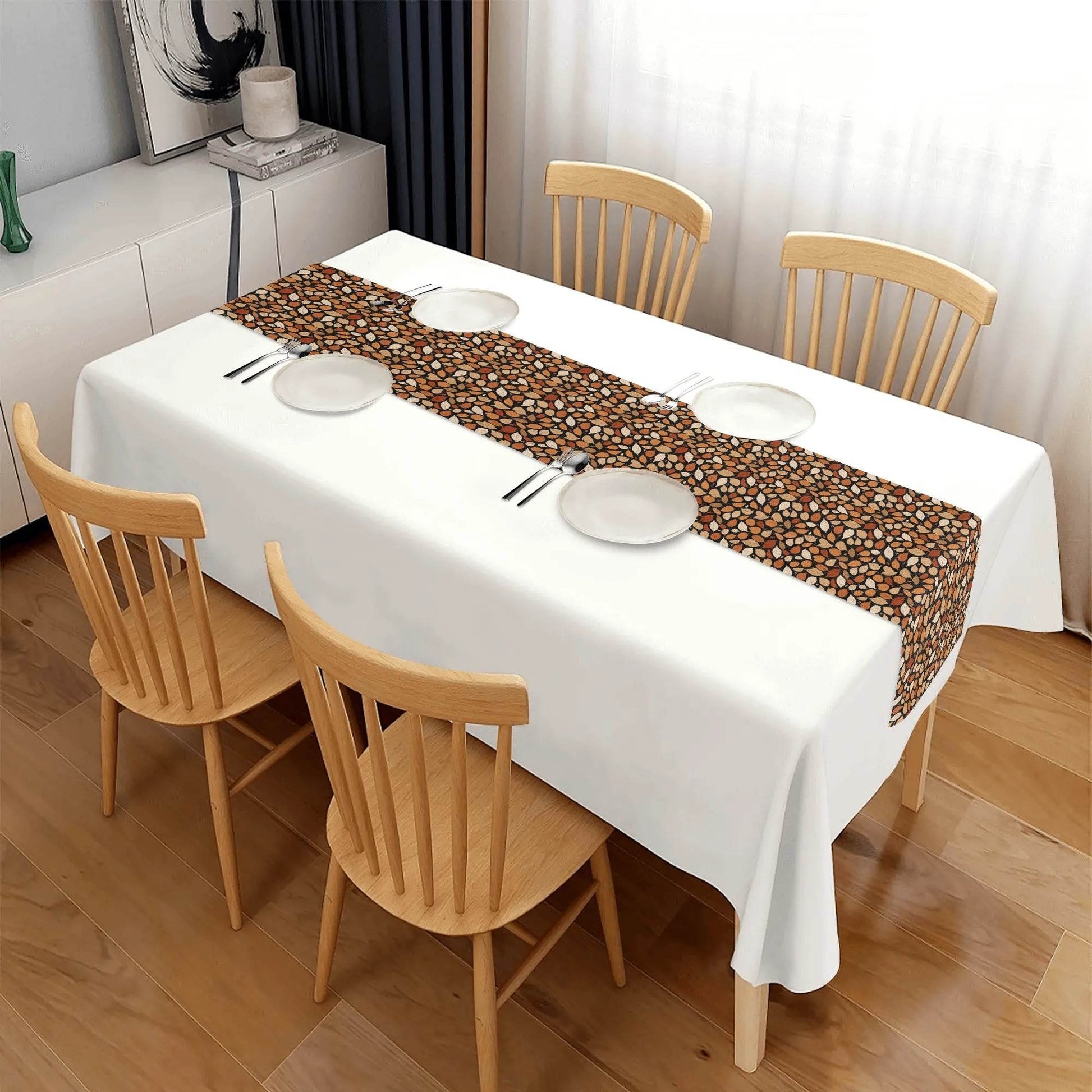 Red Leaves Polyester Table Runner - DeRose Seasonal