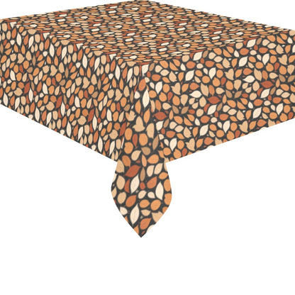 Red Leaves Polyester Tablecloth Polyester Tablecloth 70"x 52" DeRose Seasonal
