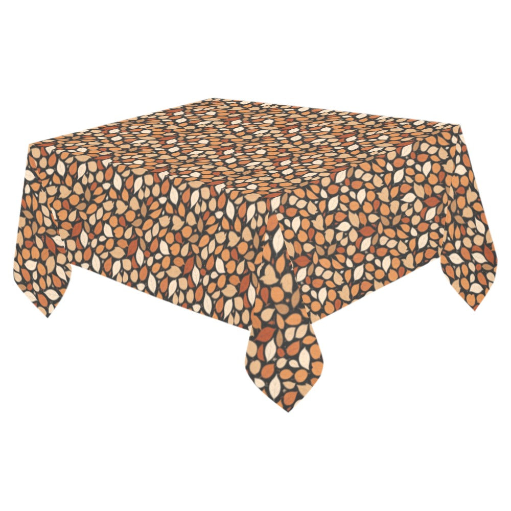 Red Leaves Polyester Tablecloth Polyester Tablecloth 70"x 52" DeRose Seasonal