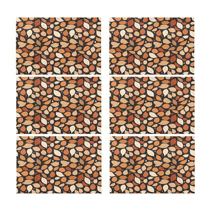 Red Leaves Table Placemat (set of 6) Placemats 12" x 18" (Set of 6) DeRose Seasonal
