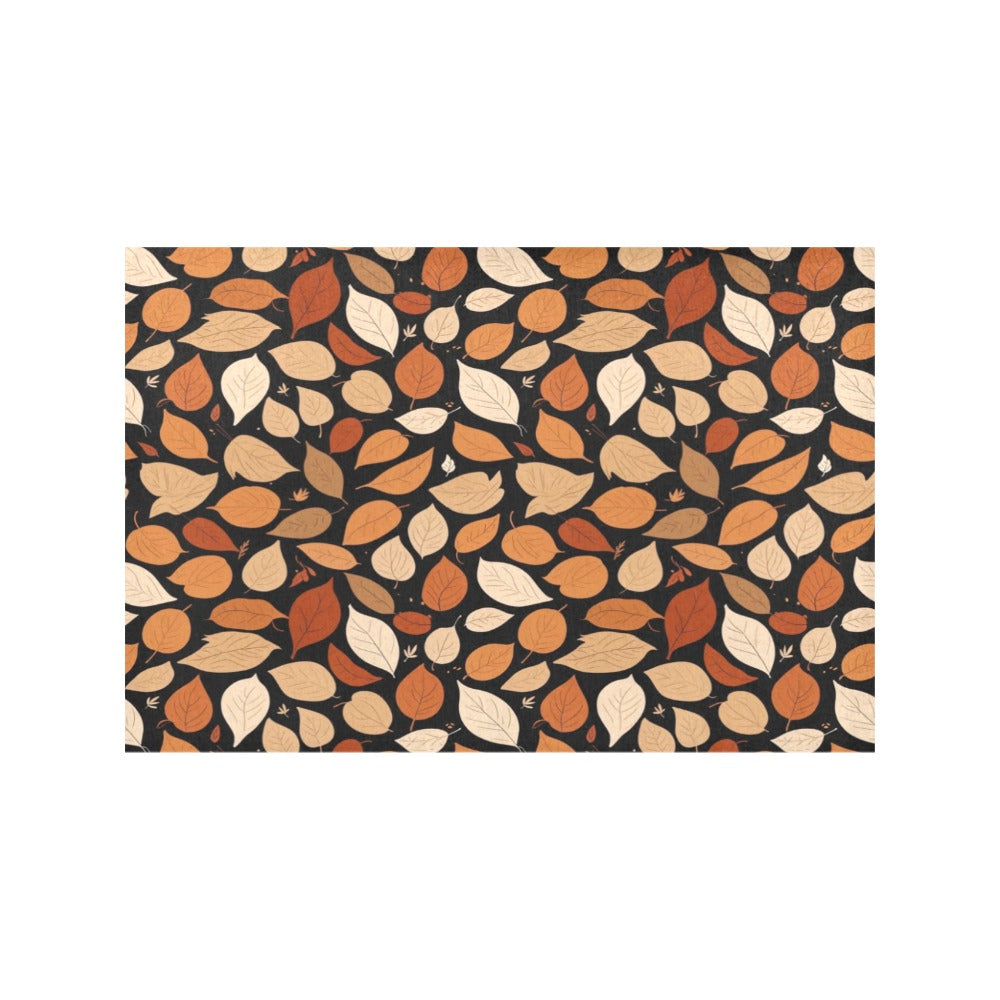 Red Leaves Table Placemat (set of 6) Placemats 12" x 18" (Set of 6) DeRose Seasonal