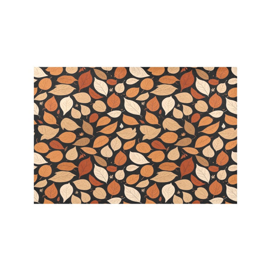 Red Leaves Table Placemat (set of 6) Placemats 12" x 18" (Set of 6) DeRose Seasonal