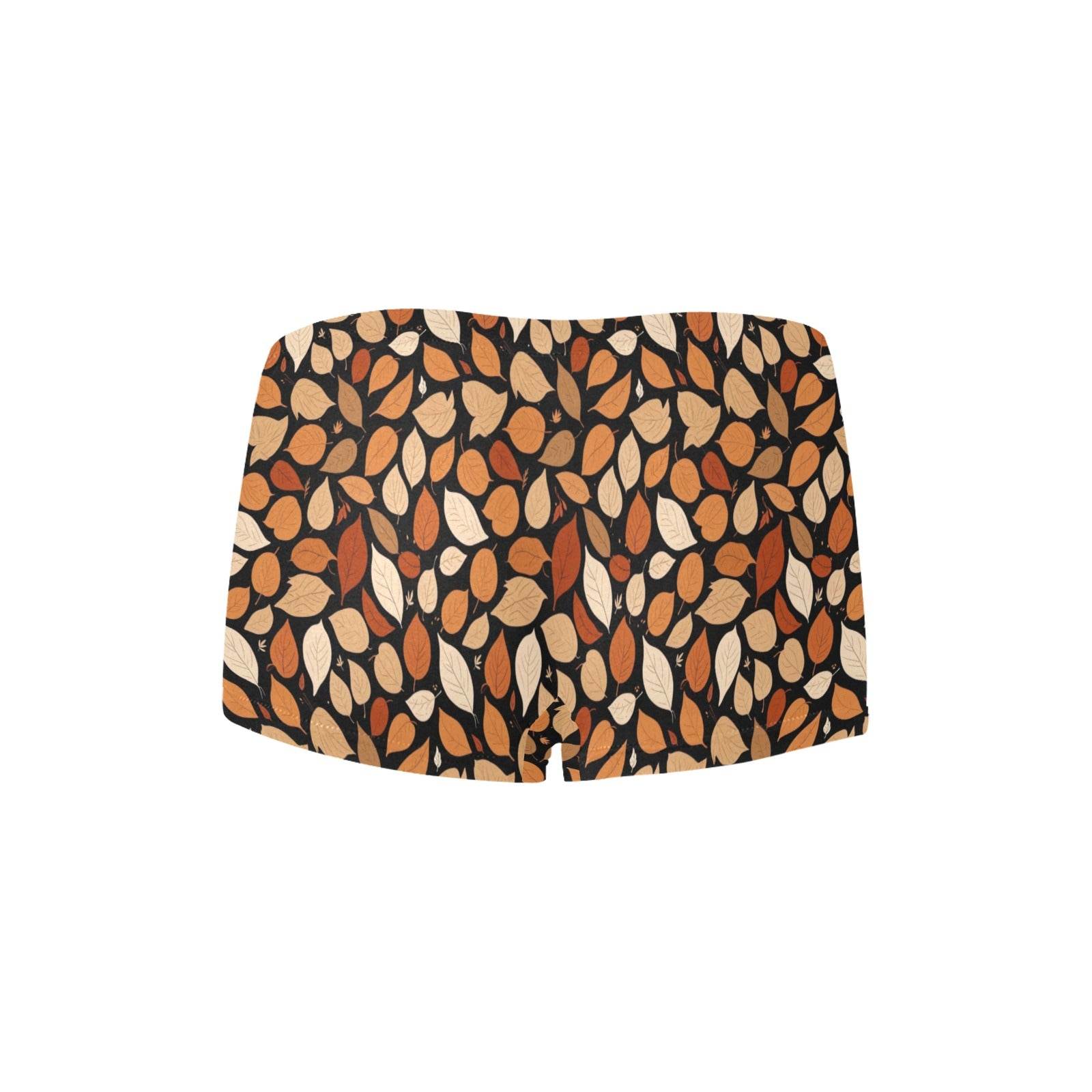 Red Leaves Women's Underwear Briefs Women's Boyshort Panties (Model L31) - DeRose Seasonal
