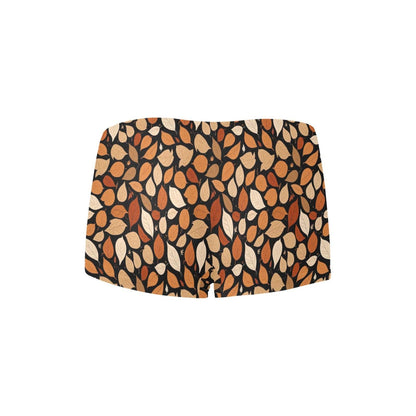 Red Leaves Women's Underwear Briefs Women's Boyshort Panties (Model L31) - DeRose Seasonal