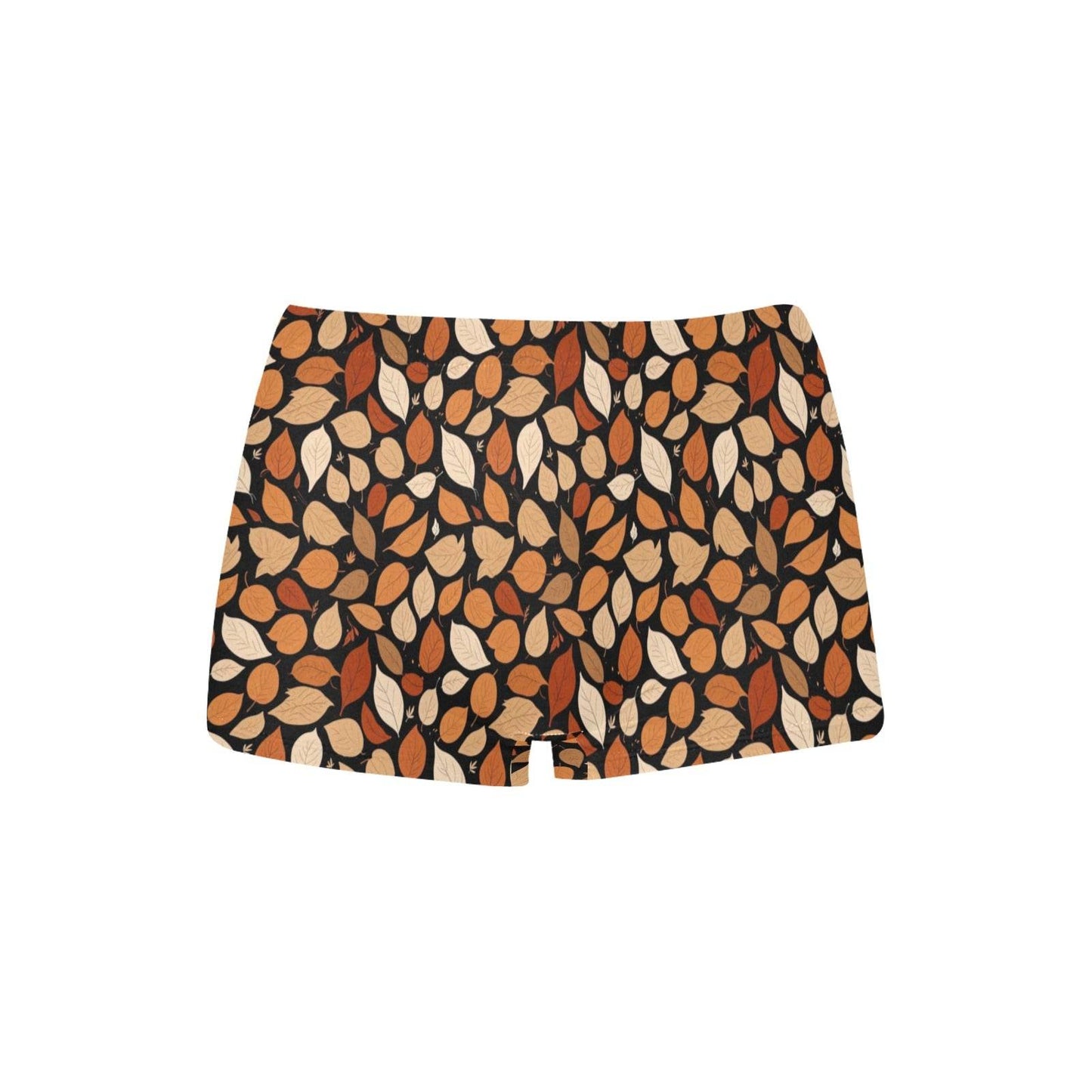 Red Leaves Women's Underwear Briefs Women's Boyshort Panties (Model L31) - DeRose Seasonal