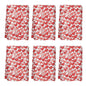 Red Little Hearts Hand Towels (6 Pcs) - DeRose Seasonal