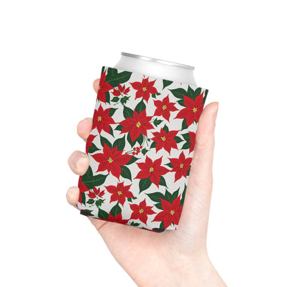 Poinsettia Floral Can Cooler BOGO 50% Off - DeRose Seasonal