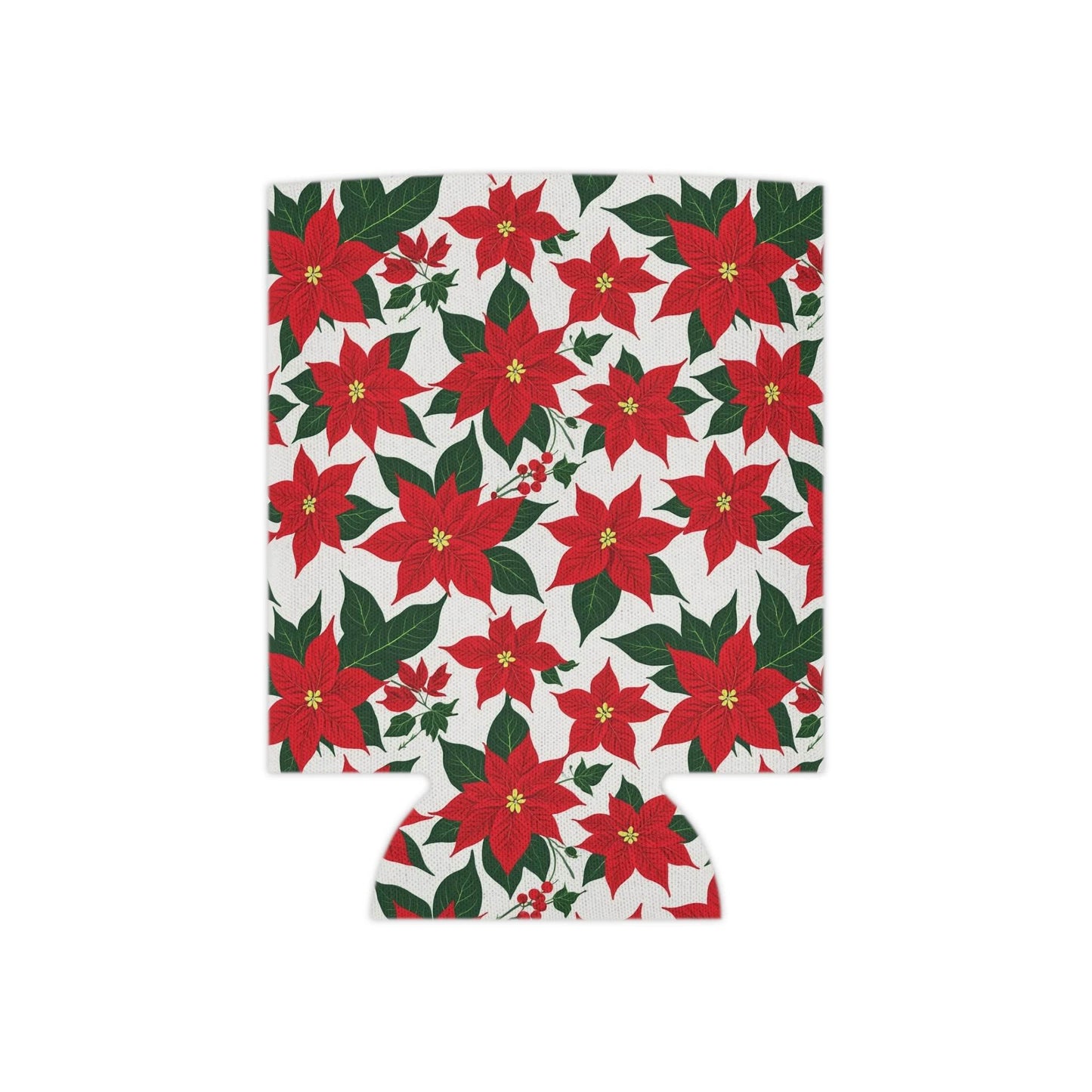 Poinsettia Floral Can Cooler BOGO 50% Off - DeRose Seasonal