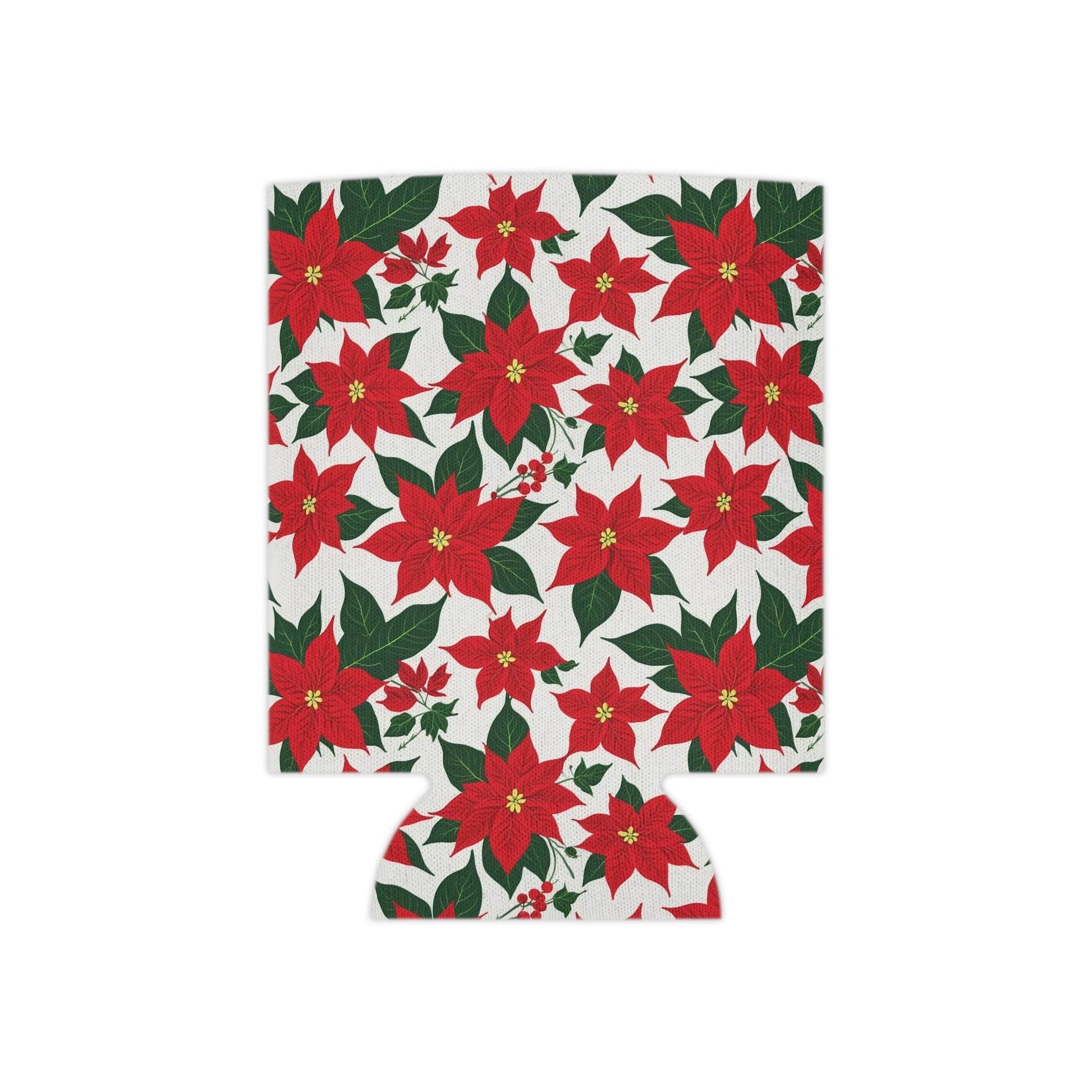 Poinsettia Floral Can Cooler BOGO 50% Off - DeRose Seasonal
