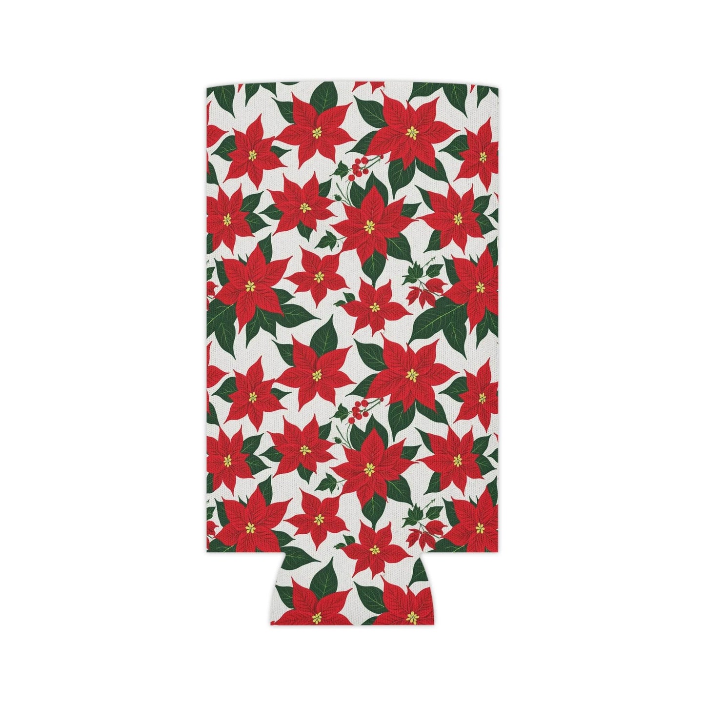 Poinsettia Floral Can Cooler BOGO 50% Off - DeRose Seasonal