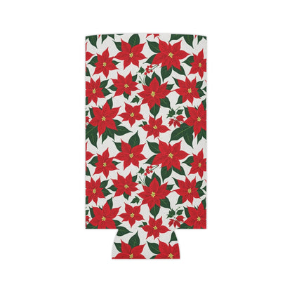 Poinsettia Floral Can Cooler BOGO 50% Off - DeRose Seasonal