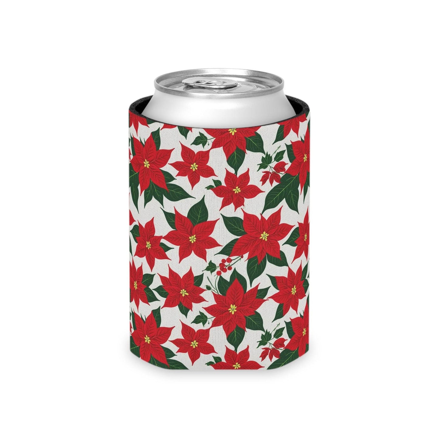 Poinsettia Floral Can Cooler BOGO 50% Off - DeRose Seasonal