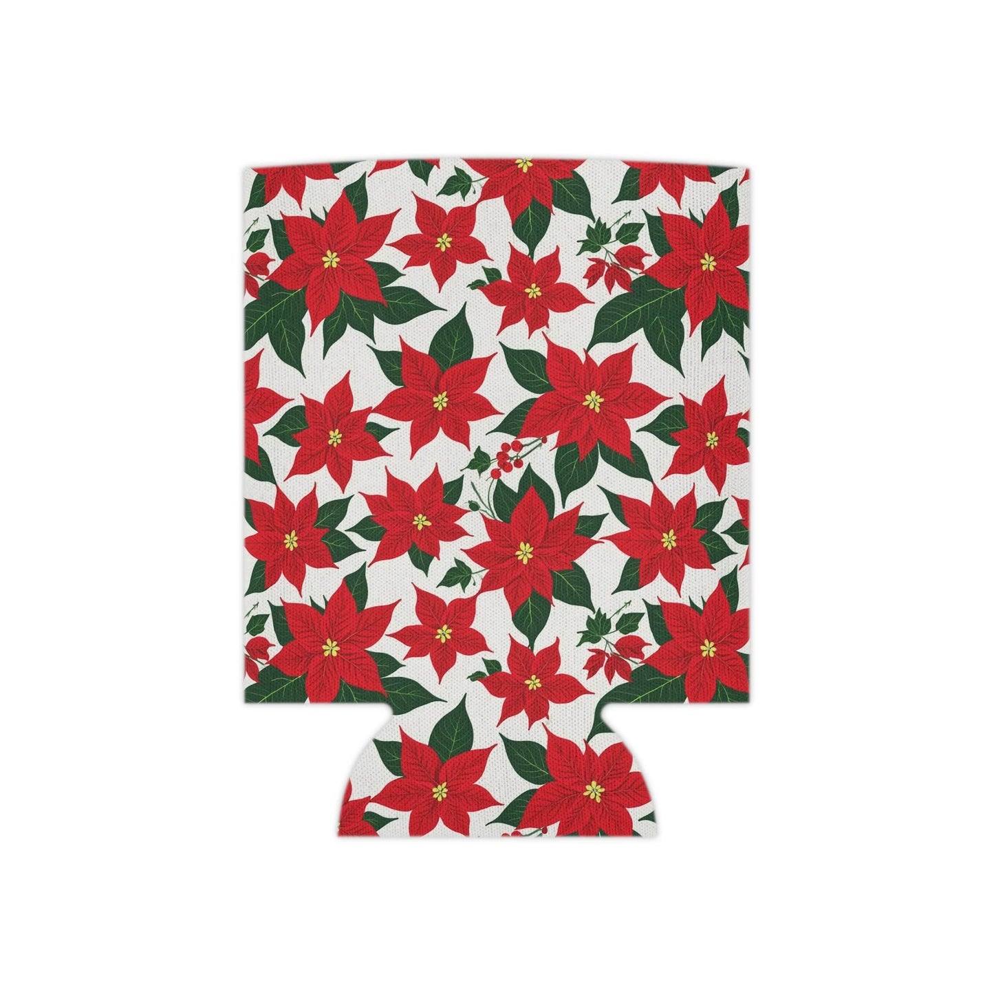 Poinsettia Floral Can Cooler BOGO 50% Off - DeRose Seasonal