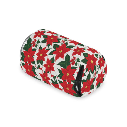 Poinsettia Floral Can Cooler BOGO 50% Off - DeRose Seasonal