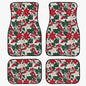 Red and White Poinsettia Flower Vehicle Bundle - DeRose Seasonal