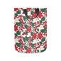Red and White Poinsettia Flower Polyester Laundry and Blanket Basket - DeRose Seasonal