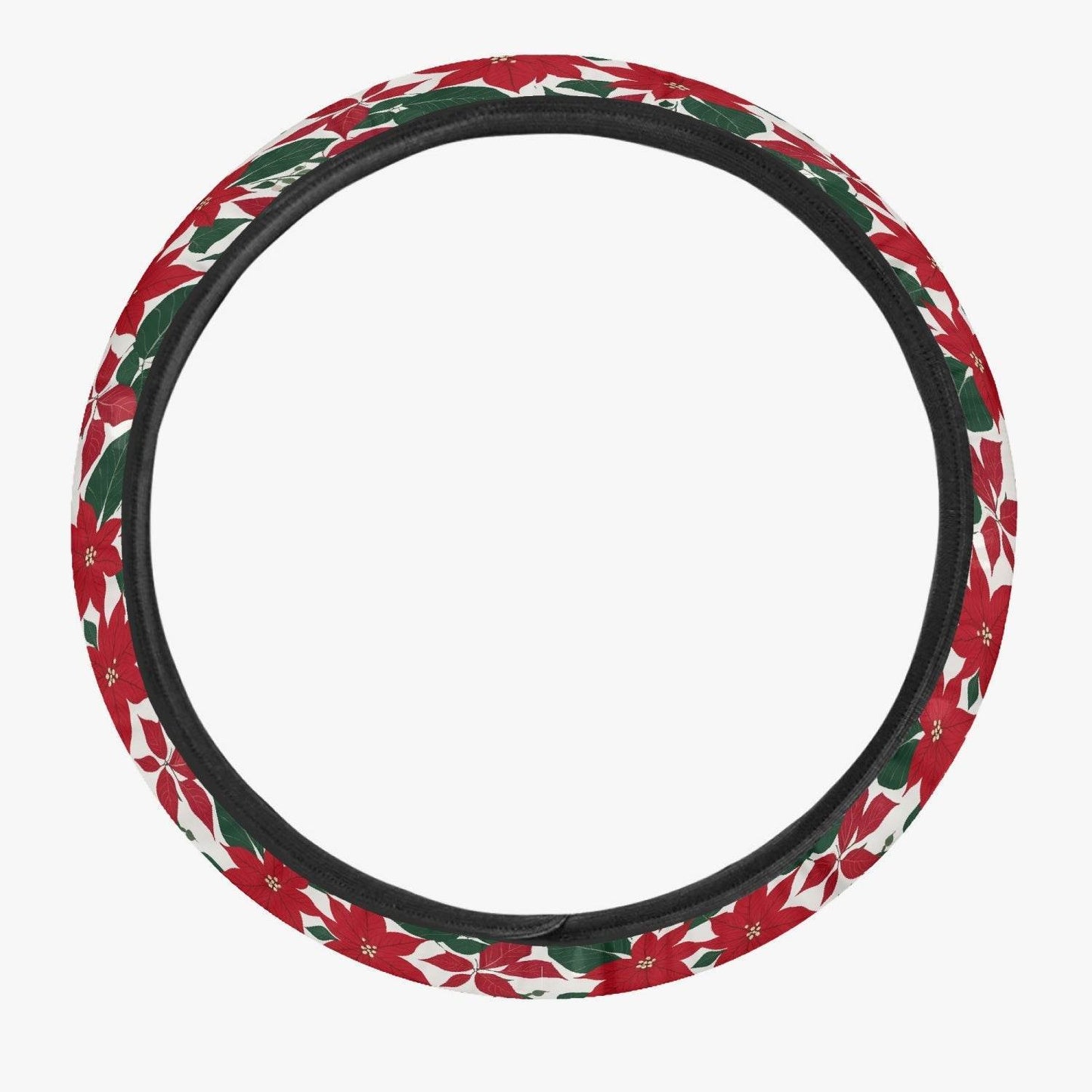 Red and White Poinsettia Flower Vehicle Bundle - DeRose Seasonal
