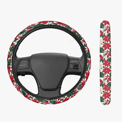 Red and White Poinsettia Flower Vehicle Bundle - DeRose Seasonal