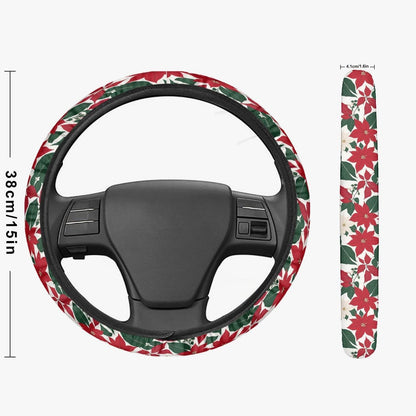 Red and White Poinsettia Flower Vehicle Bundle - DeRose Seasonal