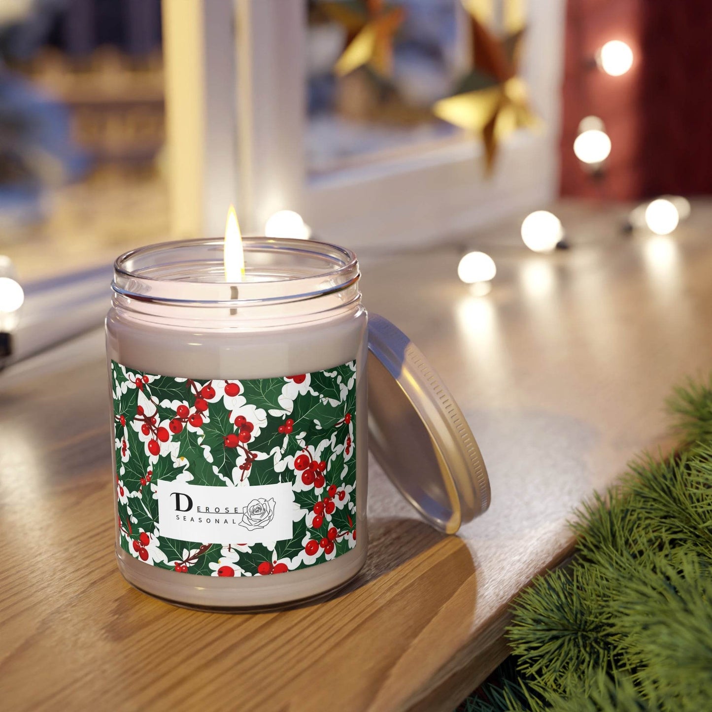 Scented Christmas Candle, 9oz - DeRose Seasonal